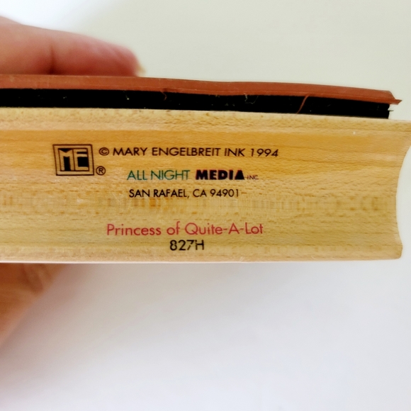 Mary Engelbreit vintage rubber stamp bundle set of 4 wooden - Picture 3 of 10